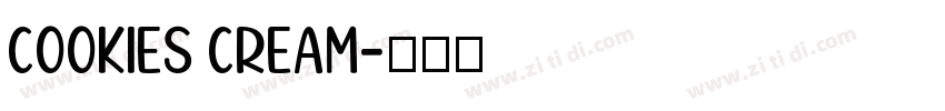 Cookies cream字体转换